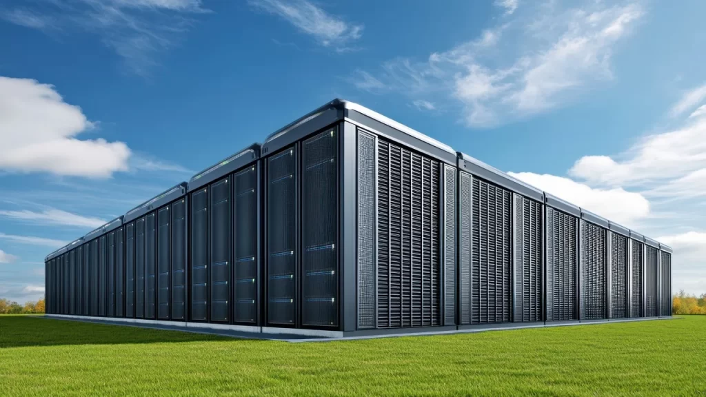 Four-building data center